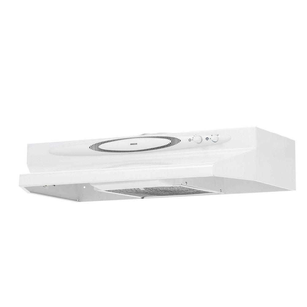 Broan QT20000 Quiet Hood 30 in. Convertible Range Hood in WhiteQT230WW