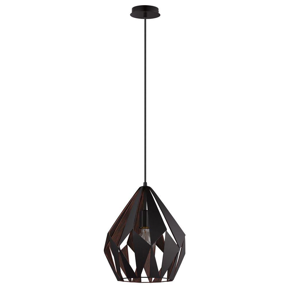 Eglo Carlton 1 Black And Copper Pendant Light 49254a The Home Depot Eglo Carlton 1 Black And Copper Pendant Light