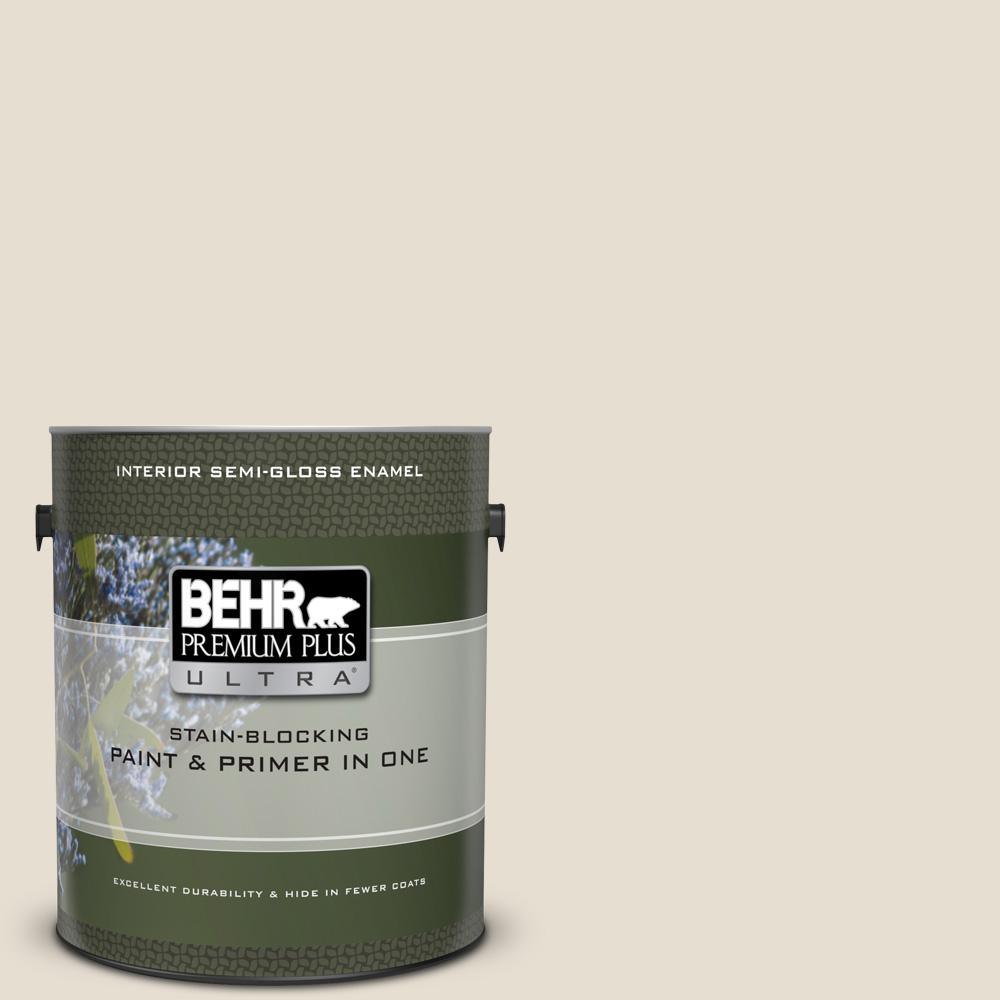 BEHR Premium Plus Ultra 1 gal. 750C2 Hazelnut Cream Semi BEHR Premium Plus Ultra 1 gal. 750C2 Hazelnut Cream Semi