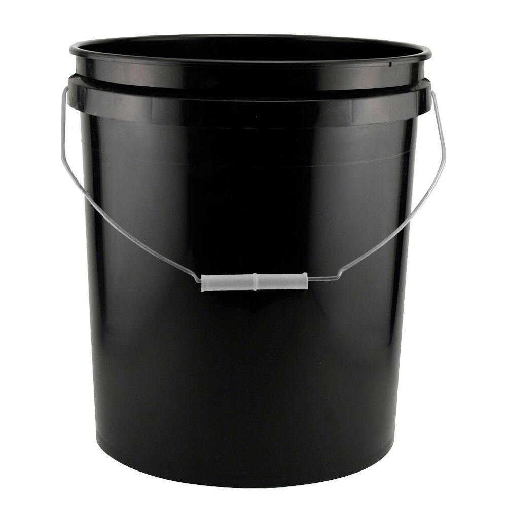 Leaktite 5Gal. Black Bucket (120Pack)210664  The Home Depot