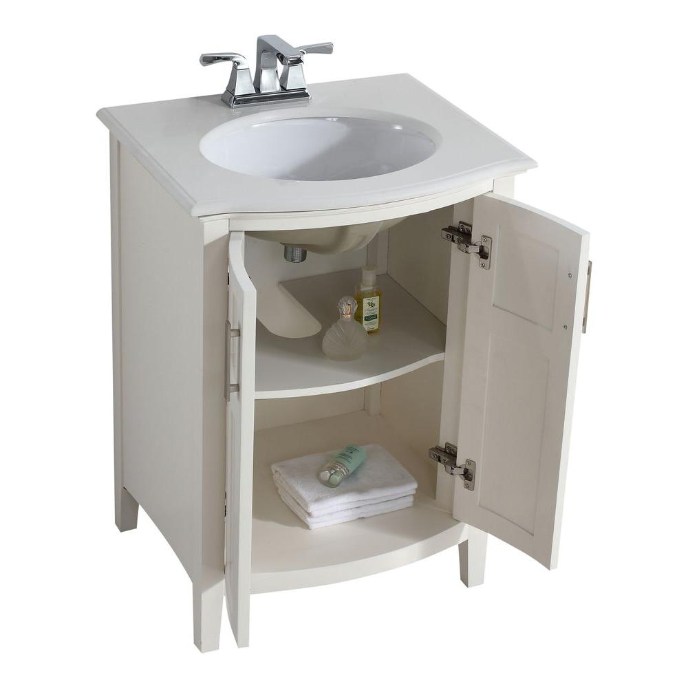 Soft White 4axcvwnrw 24 Simpli Home Winston Bath Vanity With Rounded Front Simpli Home Winston 24 Bath Vanity
