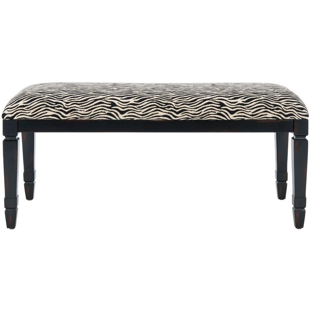 Safavieh Zebra BenchAMH4036A The Home Depot