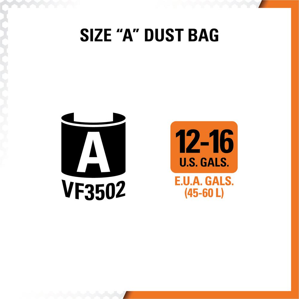 Only dust. 4 Gallon Portable wet/Dry VAC models wd06350. 4 Gallon Portable wet/Dry VAC models wd06200.