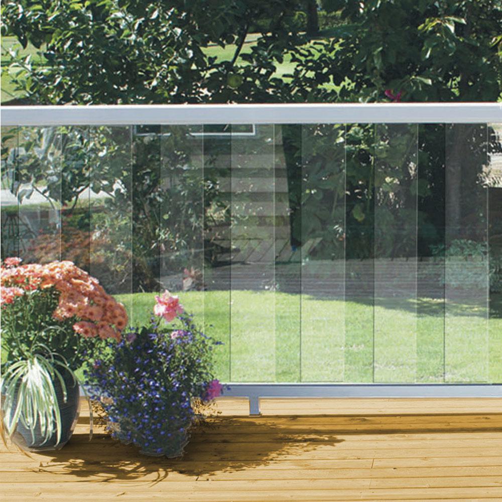Peak Aluminum Railing 6 In Clear Glass Panel Rail Kit 50710 The Home Depot - Glass Sheet Home Depot Peak Aluminum Railing 6 In Clear Glass Panel Rail Kit 50710 The Home Depot - Glass Sheet Home Depot
