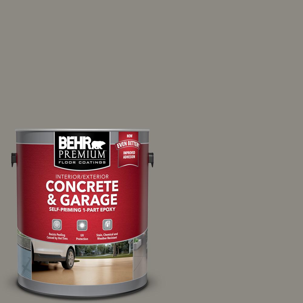 BEHR Premium 1 gal. Concrete Sidewalk Self-Priming 1-Part Epoxy Satin Concrete and Garage Floor Paint