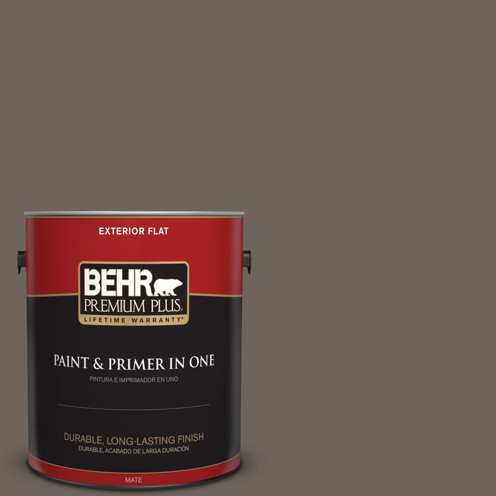 Behr Premium Plus 1 Gal N360 6 Patio Stone Flat Exterior Paint N360 6 Patio Stone Flat Exterior Paint