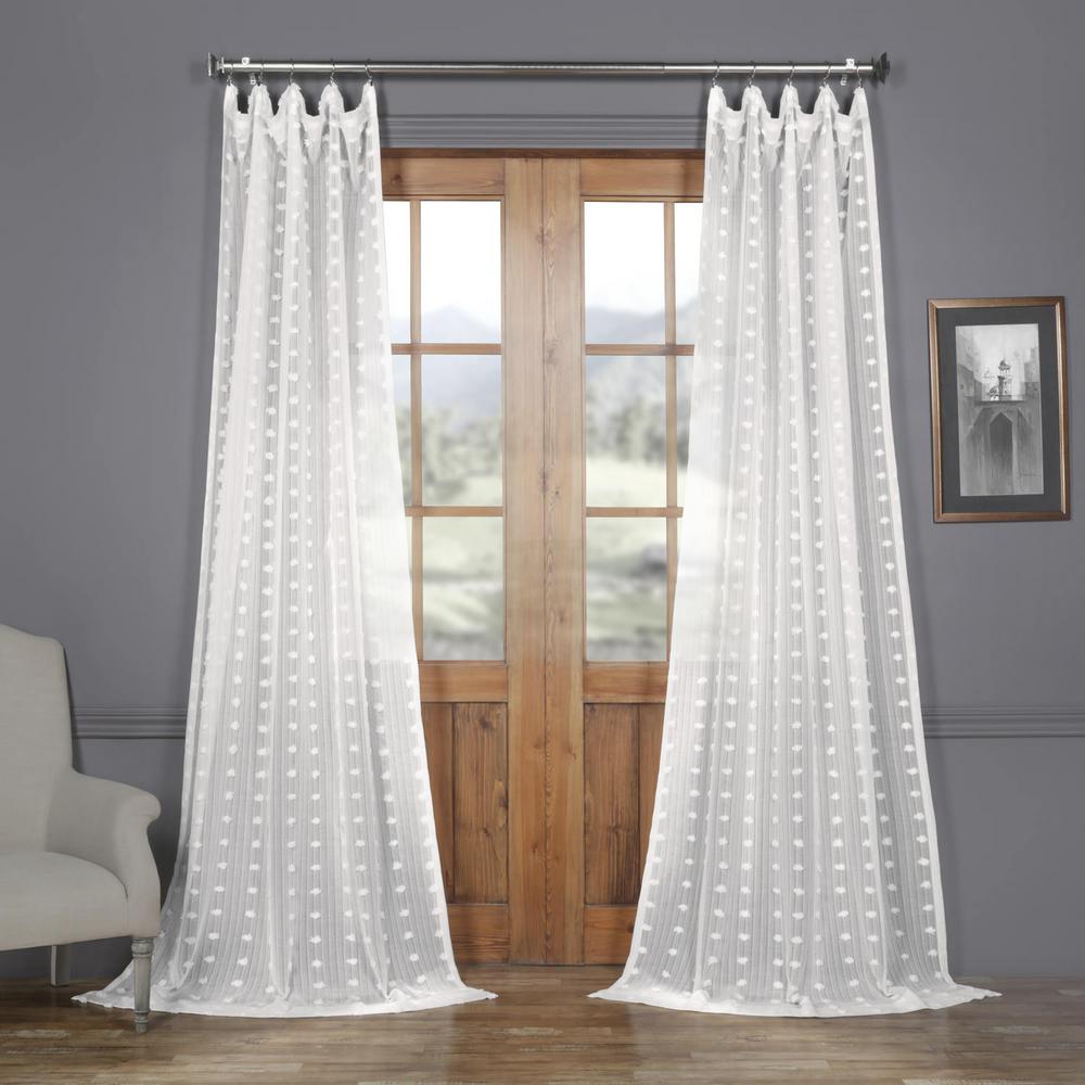 Exclusive Fabrics Furnishings Strasbourg Dot White Patterned