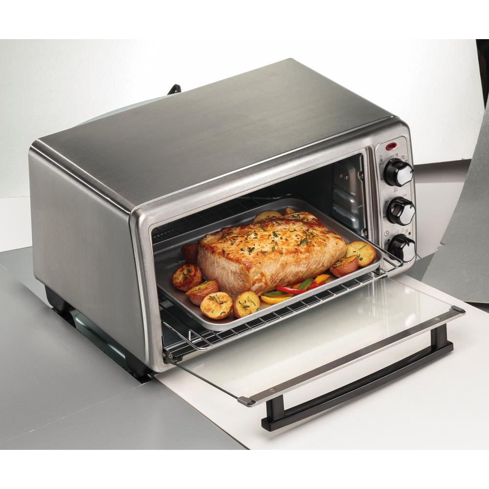 Hamilton Beach 1440-Watt 6-Slice Stainless Steel Toaster Oven-31411