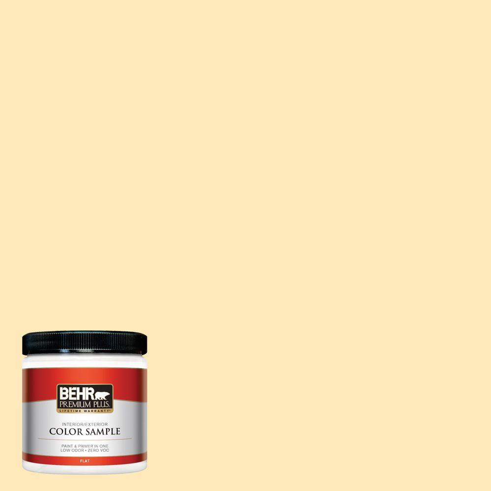 Behr Premium Plus 8 Oz 320a 3 Cornsilk Flat Interior Exterior 320a 3 Cornsilk Flat Interior Exterior Paint