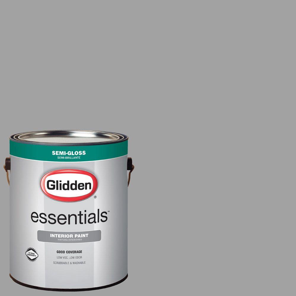 Glidden Essentials 1 Gal Hdgcn63 Granite Grey Semi Gloss Interior Hdgcn63 Granite Grey Semi Gloss Interior Paint
