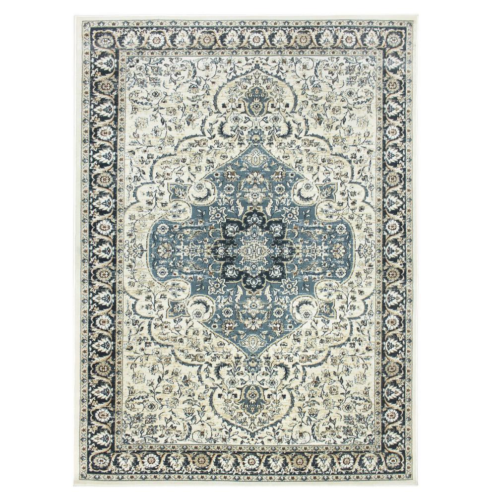 Bazaar Windsor Cream 8 ft. x 10 ft. Area RugRGAR067356 The Home Depot