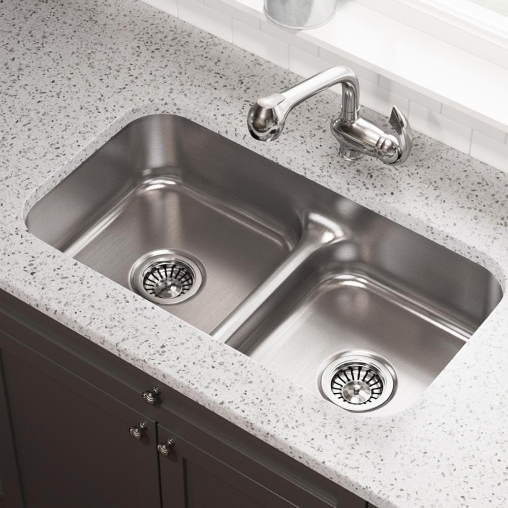 Stainless Steel Undermount Kitchen Sink Double Bowl - Photos