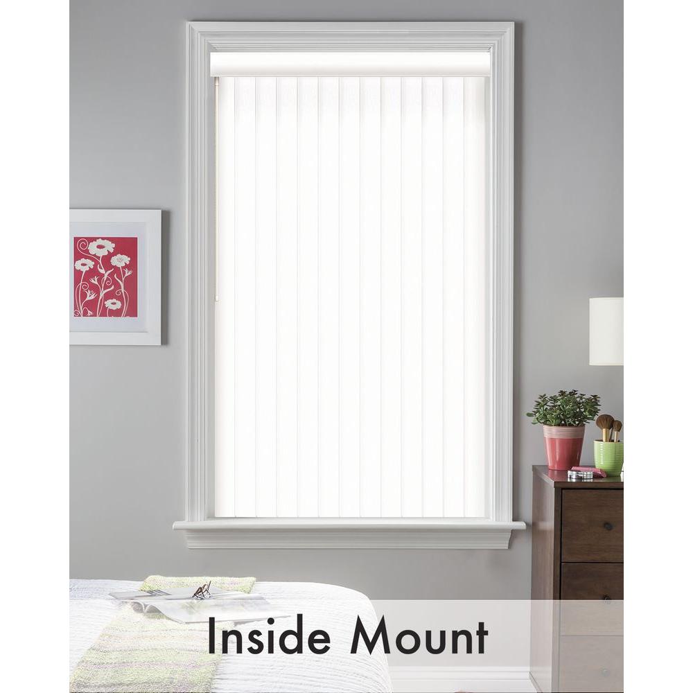 Bali CuttoSize 3.5 in. W x 102 in. L White Crown 3.5 Vertical Blind