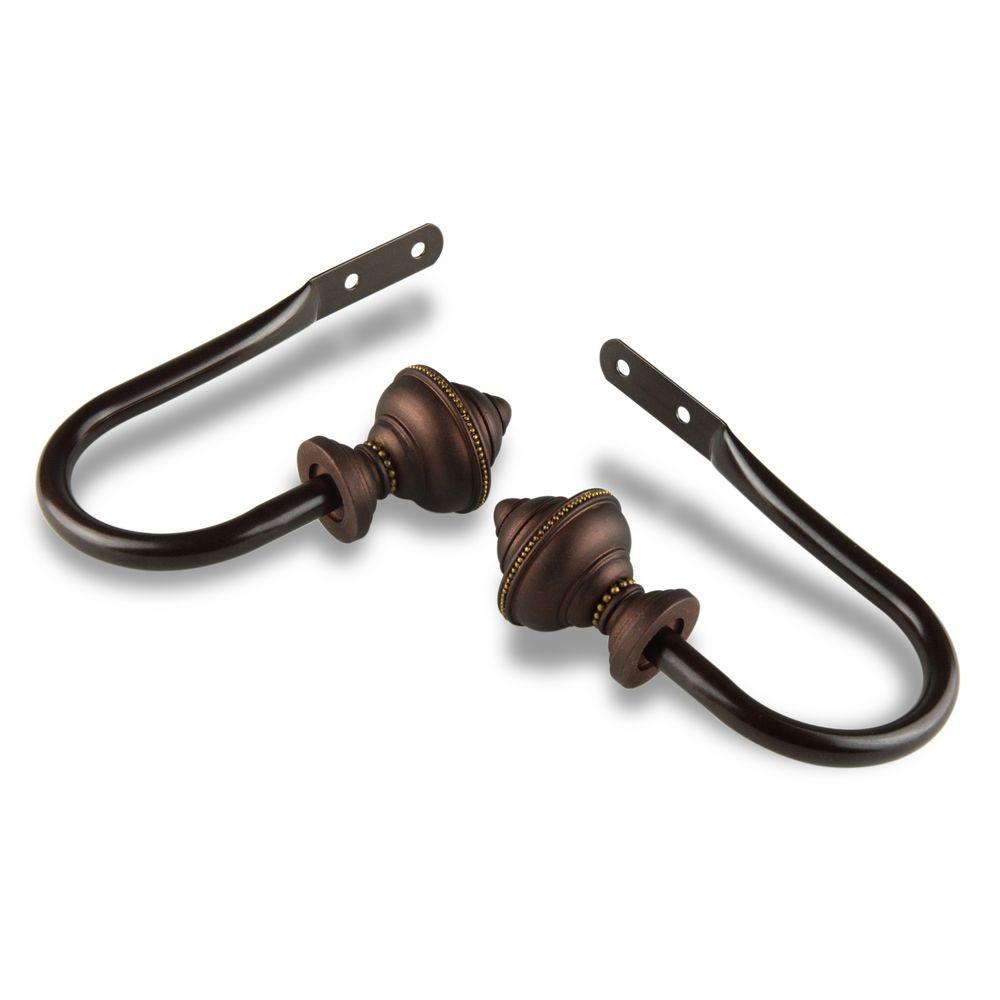 Rod Desyne Palace Decorative Holdback Pair in Cocoa5708037 The Home