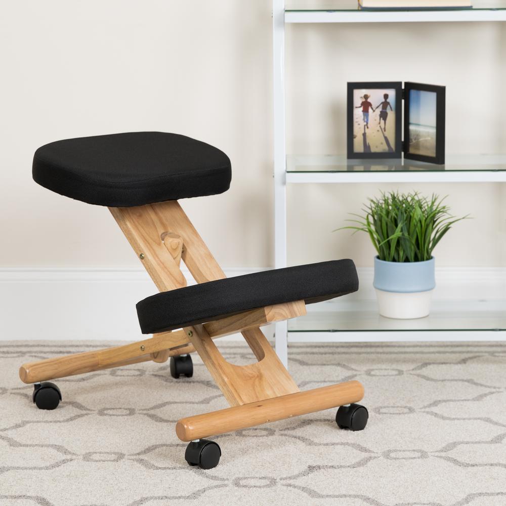 Flash Furniture 24 In Black Kneeling Office Chair Cga Wl 0397 Bl Hd Black Kneeling Office Chair By Flash Furniture