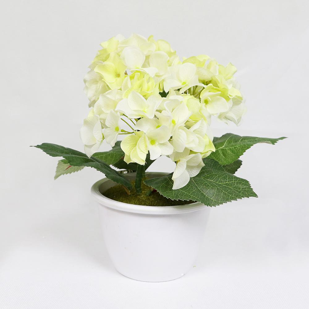 10 in. Indoor Artificial Potted Hydrangea297TB809 The Home Depot