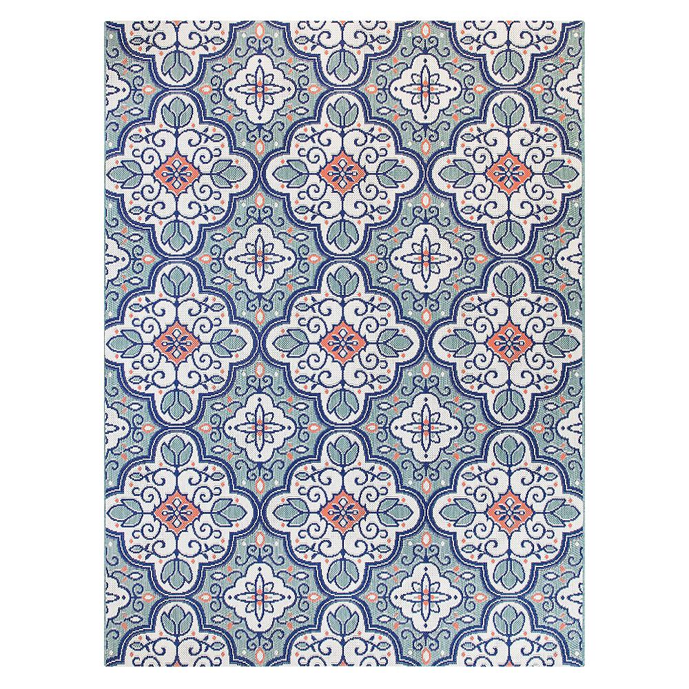 Hampton Bay Star Moroccan Teal White 8 Ft X 10 Fl Indoor Outdoor Area Rug 3004083 The Home Depot - Outdoor Patio Area Rugs 8×10 Hampton Bay Star Moroccan Teal White 8 Ft X 10 Fl Indoor Outdoor Area Rug 3004083 The Home Depot - Outdoor Patio Area Rugs 8×10