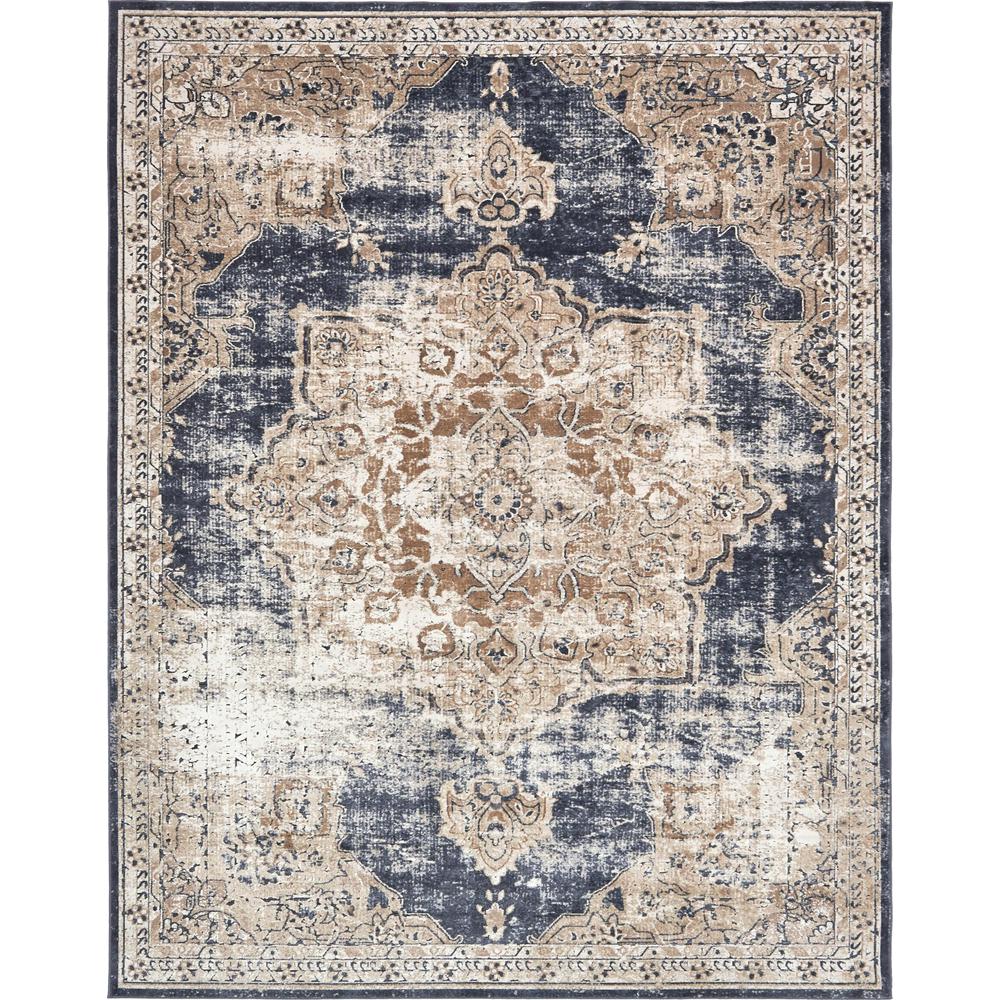 Unique Loom Cau Roosevelt Dark Blue 10 0 X 14 5 Area Rug