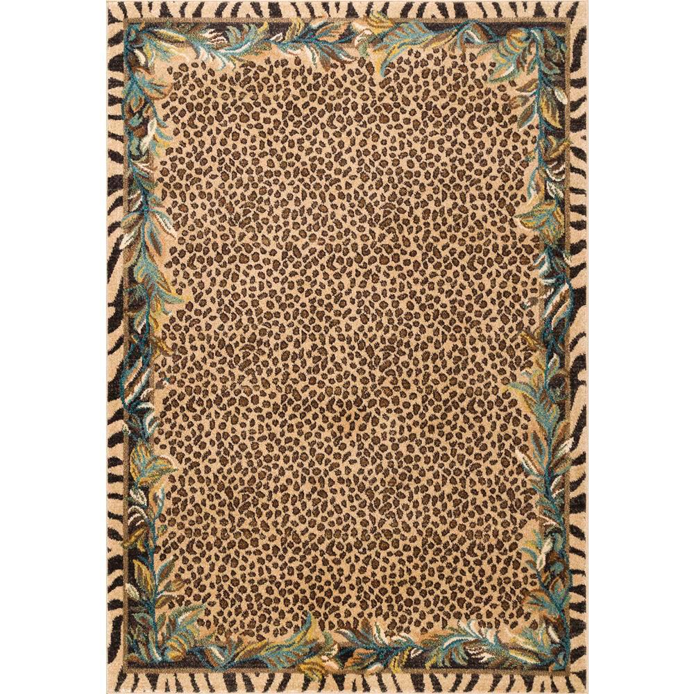 nuLOOM Contemporary Leopard Skin Darcey Beige 5 ft. x 7 ft. 5 in. Area RugRZIN10A5075 The