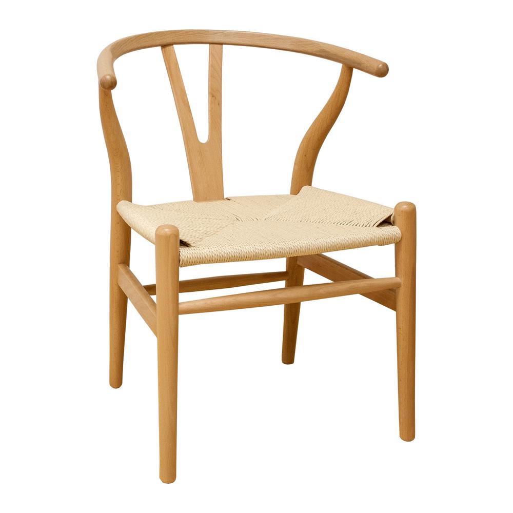 mod made mid century modern "w" natural dining side chairmmws001natural   the home depot