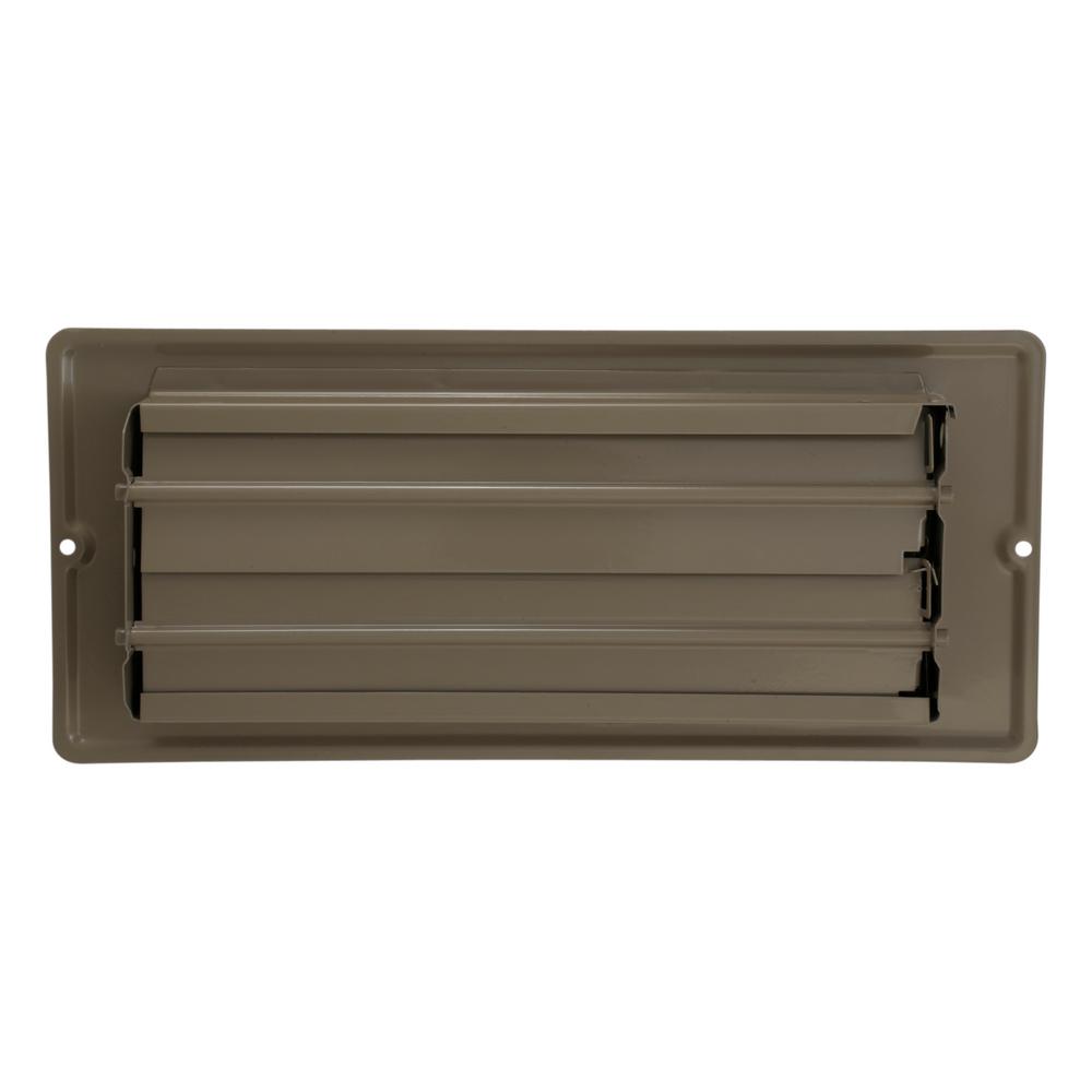 Danco 4 In X 10 In Steel Floor Register With 1 5 16 In Drop The Home Depot