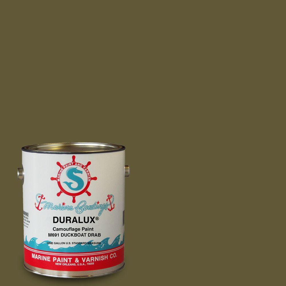 Duralux Marine Paint 1 Gal Camouflage Duck Boat Drab Marine Flat Enamel