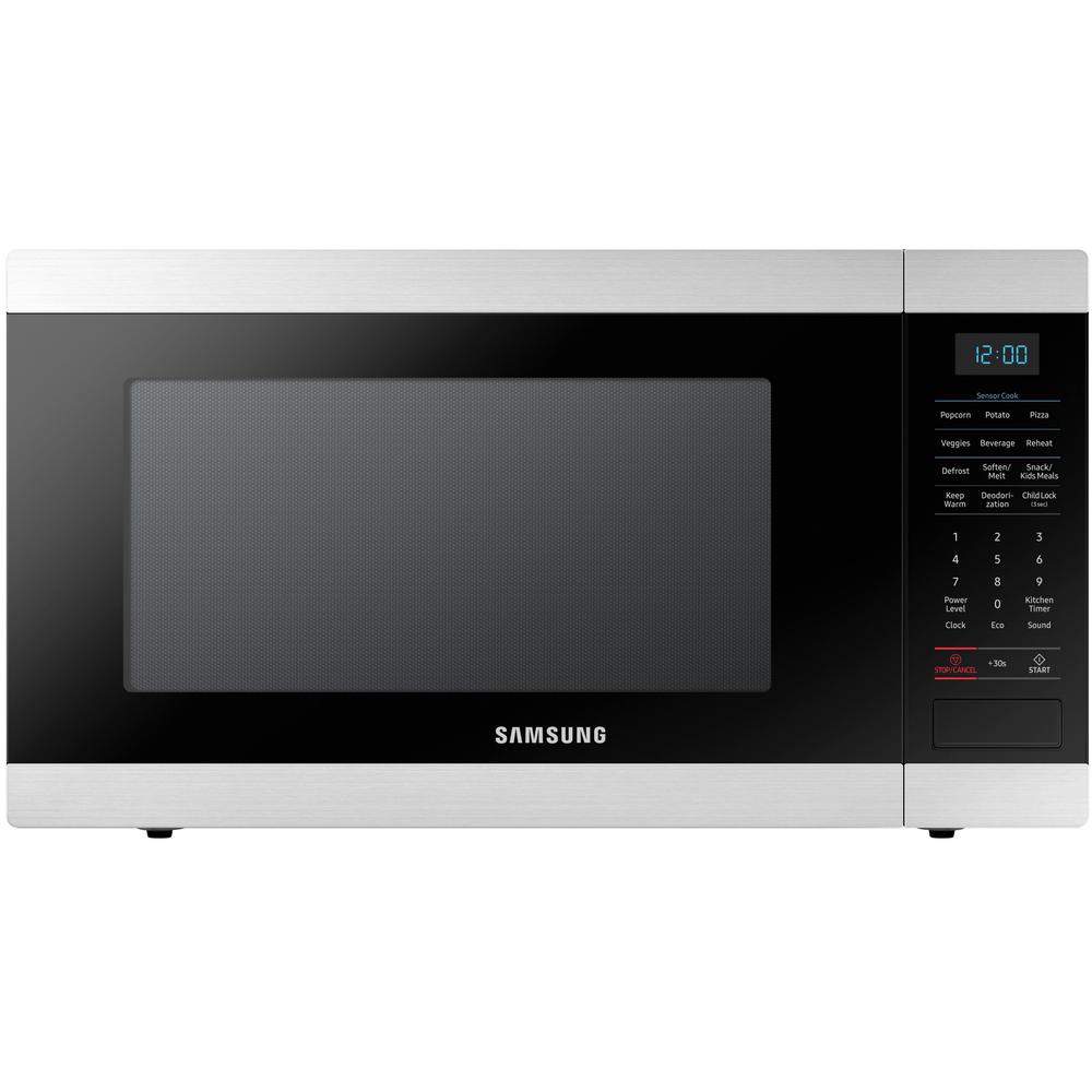 Stainless Steel Fingerprint Resistant Countertop Microwaves