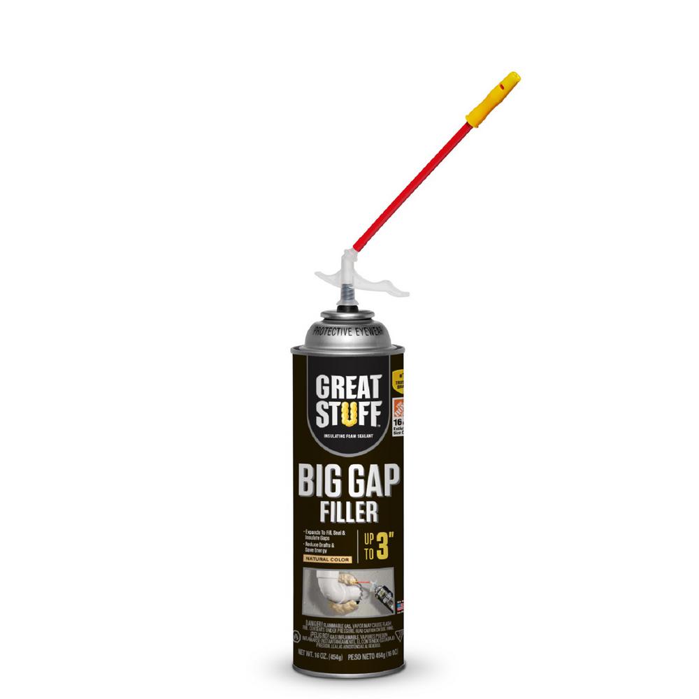 16 oz. Big Gap Filler Insulating Foam Sealant Quick Stop Straw