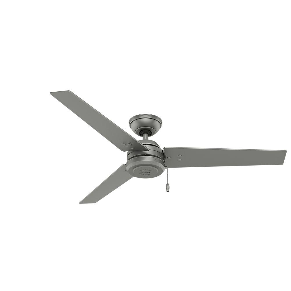 Hunter Silver Ceiling Fans Lighting The Home Depot