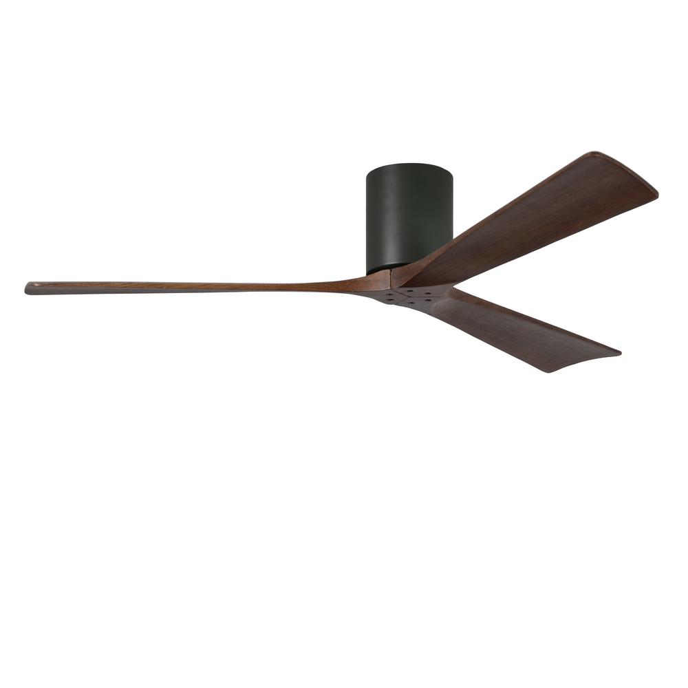 Atlas Irene 60 In Indoor Outdoor Matte Black Ceiling Fan With Remote Control And Wall Control