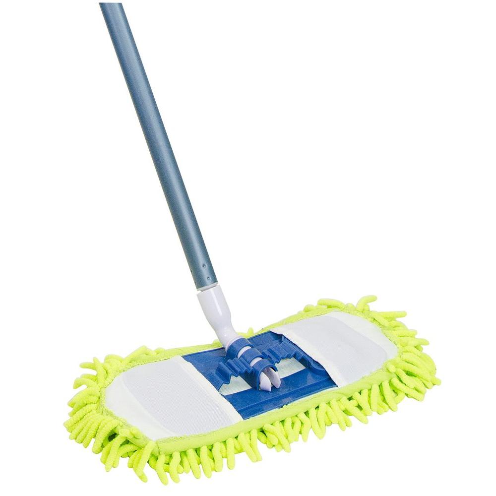 Quickie 14 in. Soft 'n' Swivel Microfiber/Chenille Dust Mop060RM18