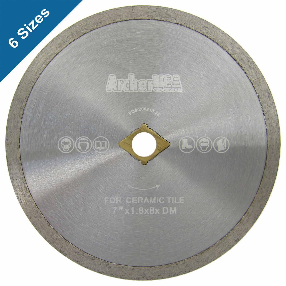 14 in. Continuous Rim Diamond Blade for Tile Cutting eBay