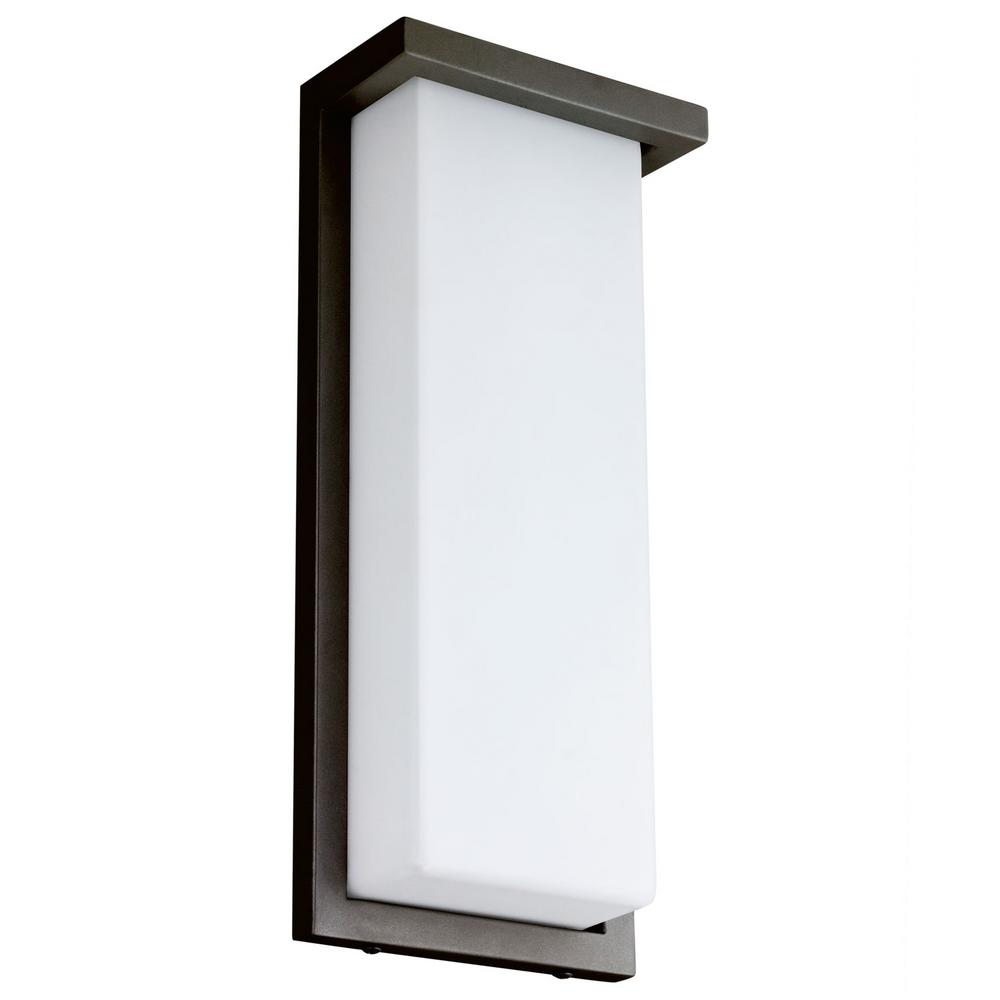Sunlite 1Light 14 in. Bronze Integrated LED Rectangular Modern Outdoor