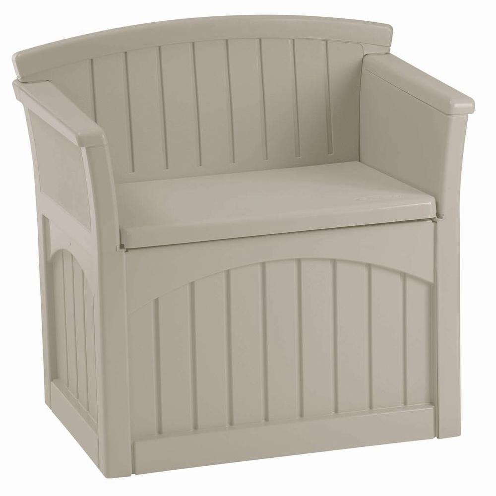 Outdoor Patio Bench Seat Storage Deck Box Furniture Pool