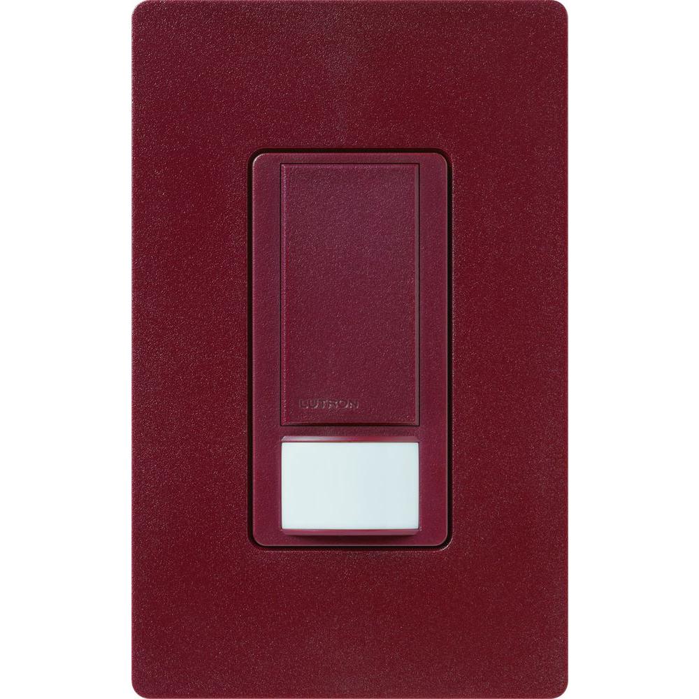 Lutron Maestro Vacancy Sensor switch, 2Amp, SinglePole, MerlotMS