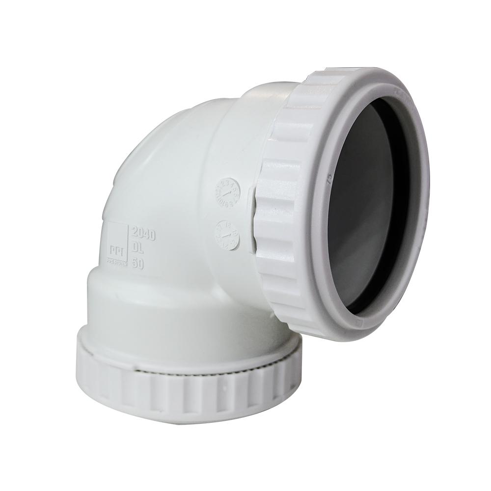 2 in. DWV SoundProof Elbow Polyethylene 90Degree Push Fit Fitting (4