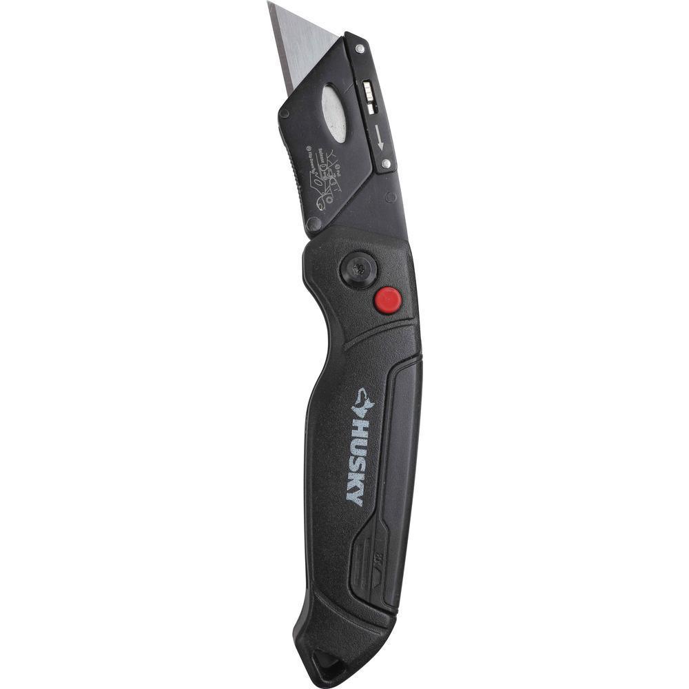 Husky Folding Lock Back Utility Knife 99731 The Home Depot