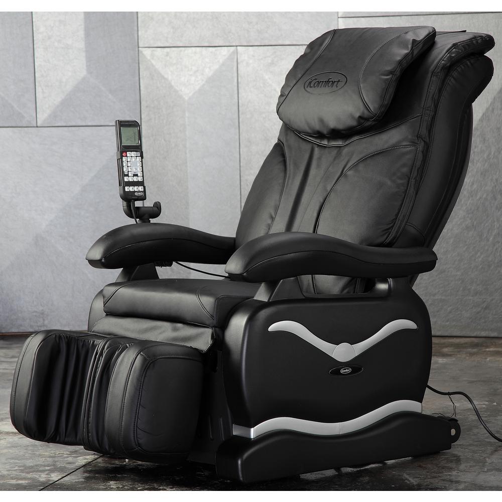 Pro series black faux leather reclining massage chair