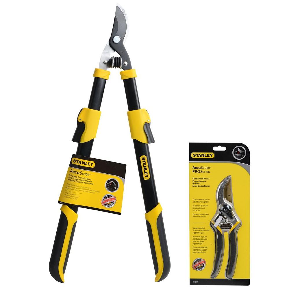 Stanley Pruner and Bypass Lopper Combo PackBDS7000 The Home Depot