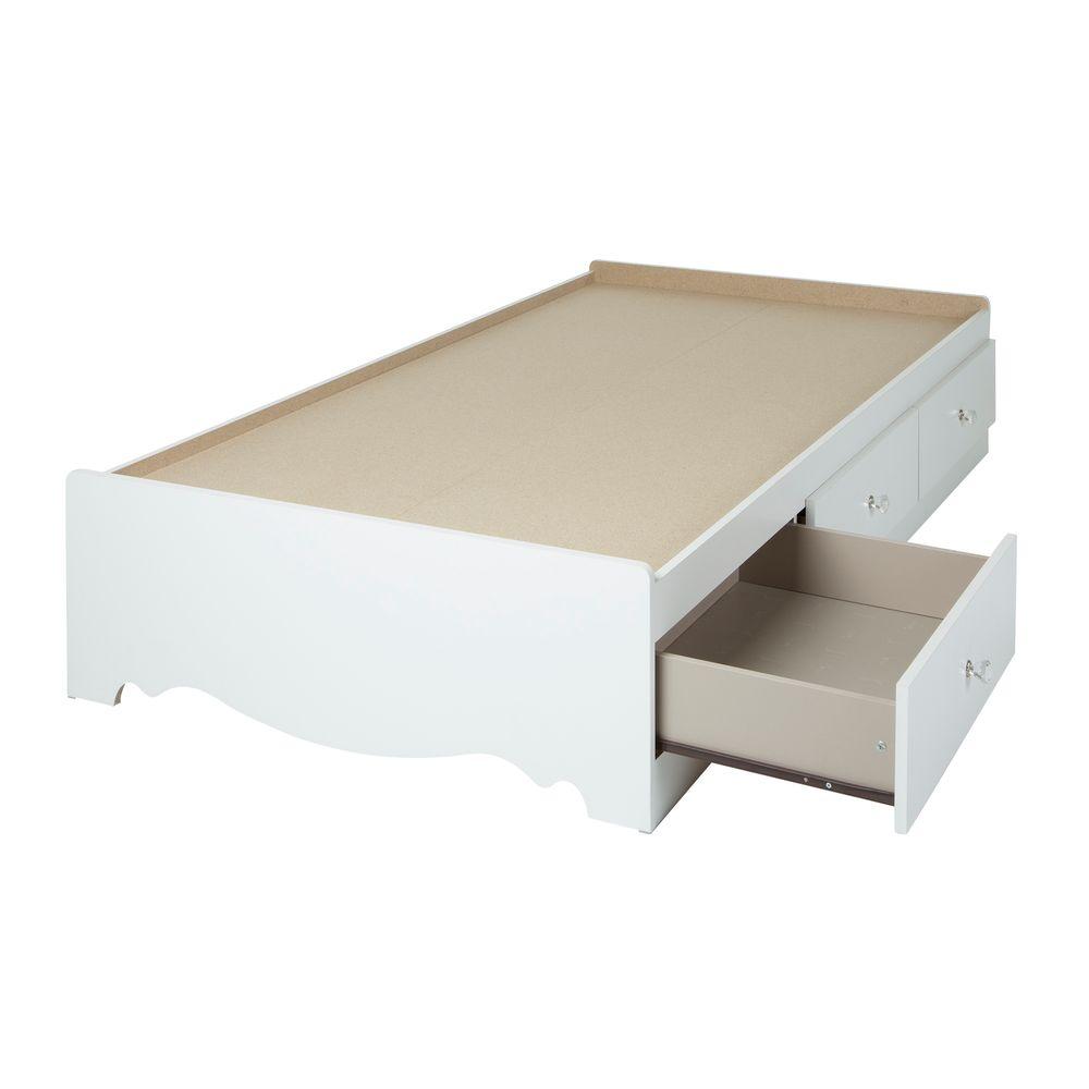 South Shore Crystal Twin Kids Storage Bed 3550080 The Home Depot