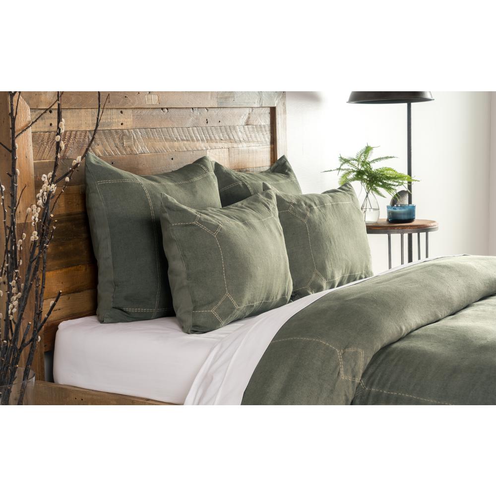 Heirloom Linen Vine Embroidery King Duvet Cover V140804 The Home Depot