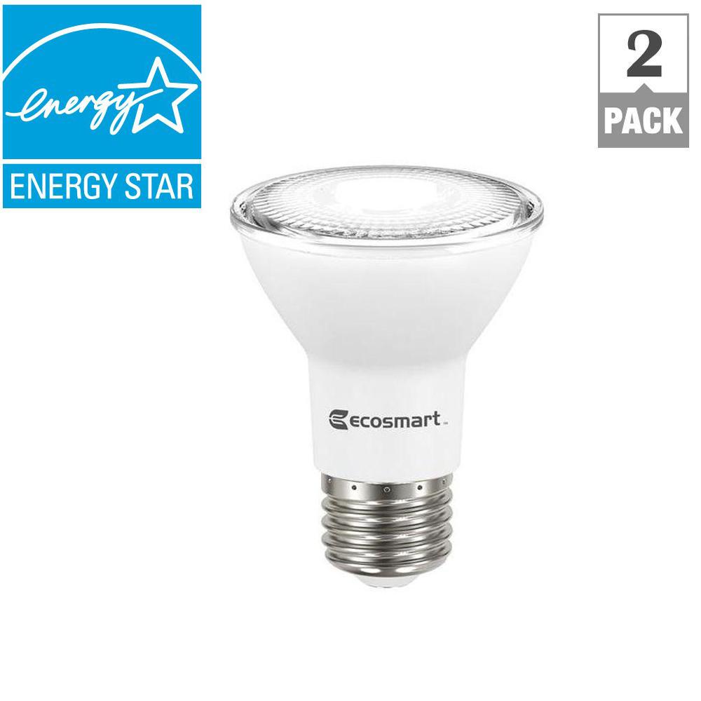 EcoSmart 50W Equivalent Bright White PAR20 Dimmable LED Flood Light