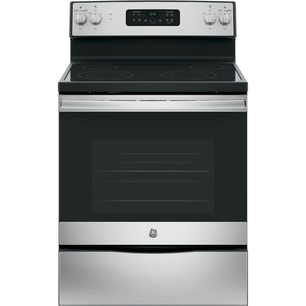 30 In Electric Ranges The Home Depot Compare 30 In 5 3 Cu Ft Electric Range With Self Cleaning Oven