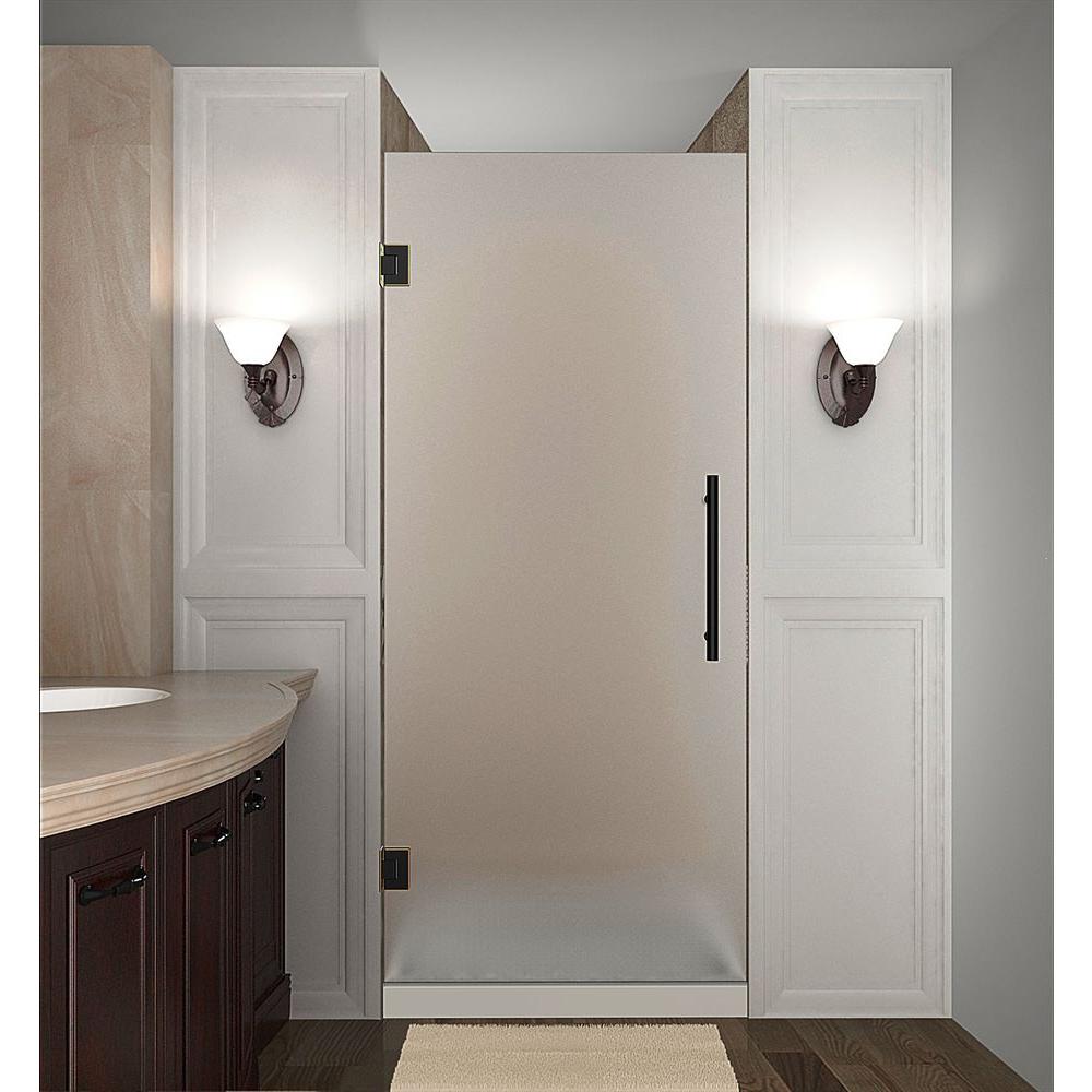Aston Cascadia 30 in. x 72 in. Completely Frameless Hinged Shower Door