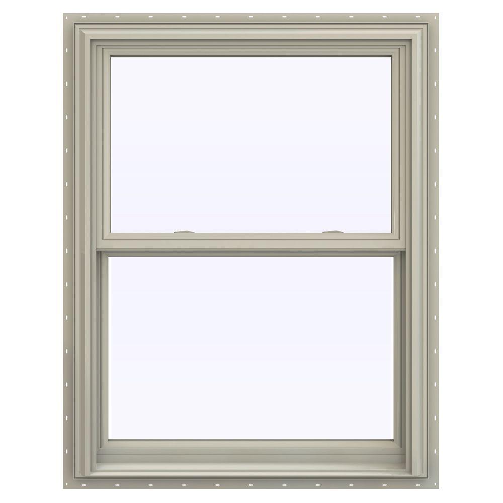 JELD-WEN 31.5 In. X 35.5 In. V-2500 Series Double Hung Vinyl Window ...