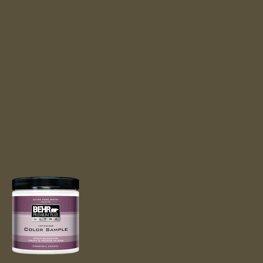 Behr Premium Plus Ultra 8 Oz S H 730 Eagle Rock Eggs Enamel Interior Paint And Primer In One Sample