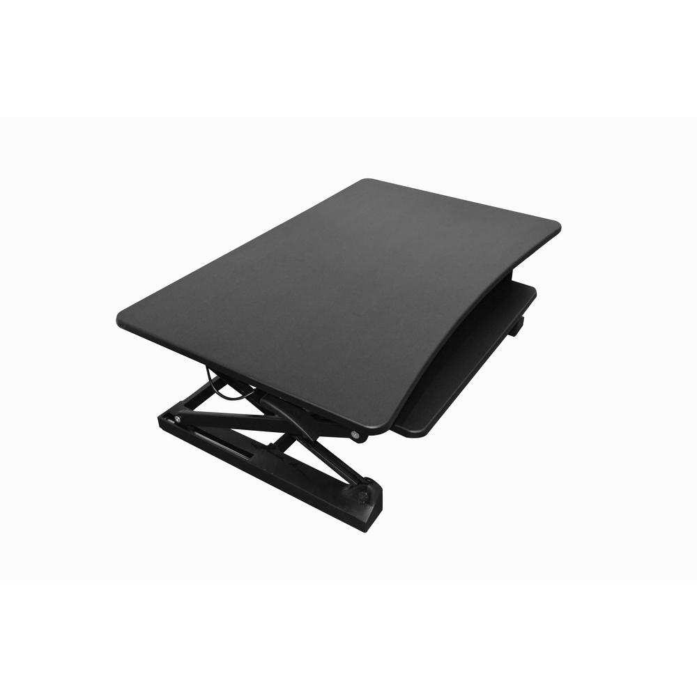 Standing Desk Wood Metal Desks Home Office Furniture The Black Desktop Sit To Standing Desk