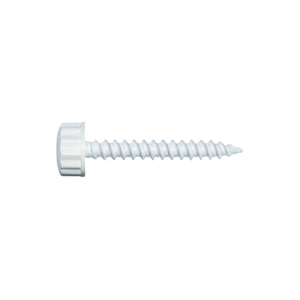 white sheet metal screws screws the home depot white pan head sheet metal screws
