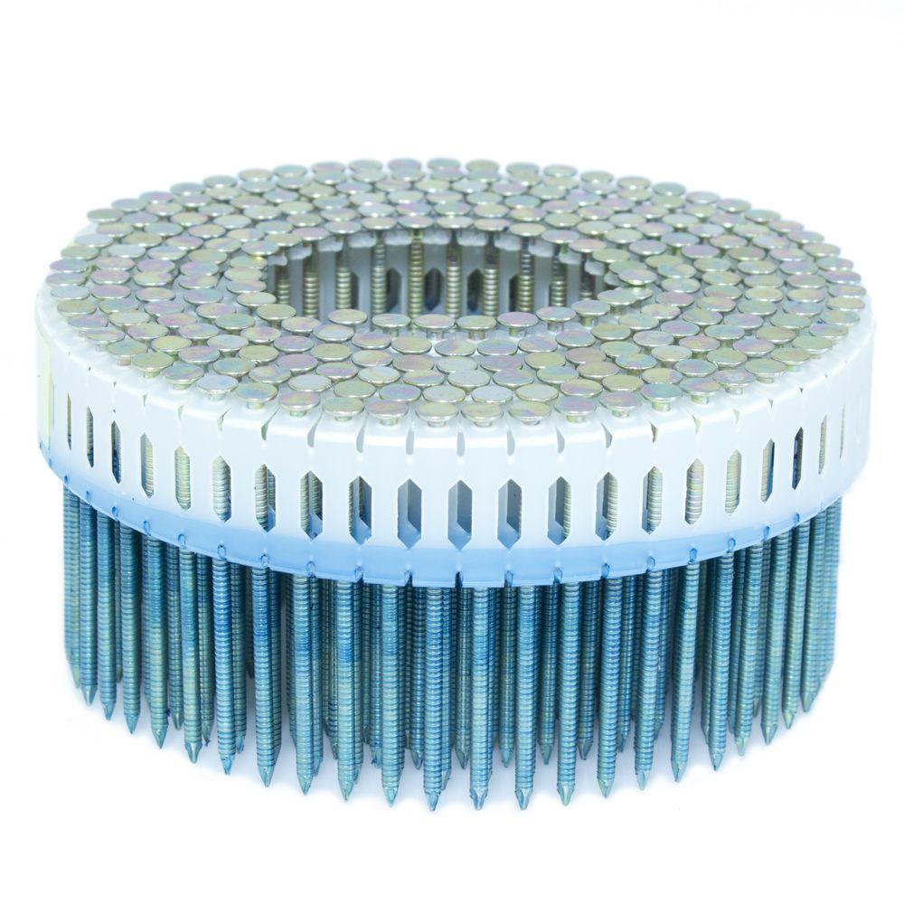 FASCO 2.25 in. x 0.092 in. 0Degree Ring Galvanized Plastic Sheet Coil