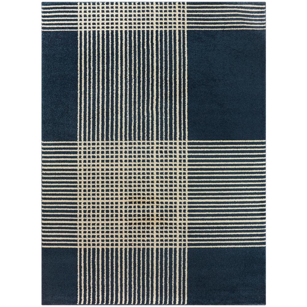 StyleWell Ian Blue 8 ft. x 10 ft. Plaid Area Rug3005928 The Home Depot